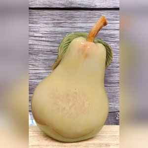 Fitz and Floyd SOMMER HILL 9" PEAR FIGURINE w/ Original Box